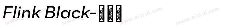 Flink Black字体转换